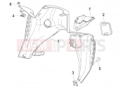 gilera 2007 Nexus 125 Front glove-box - Knee-guard panel