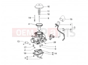 GILERA Nexus 125 Carburetor's components