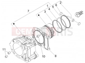 GILERA Nexus 125 Cylinder-piston-wrist pin unit
