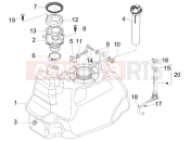 gilera 2008 Nexus 125 Benzin tank