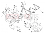 gilera 2008 Nexus 125 kormány burkolat