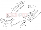 gilera 2006 Nexus 250 oldal burkolat - idomzat