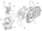 gilera 2006 Nexus 250 Throttle body - Injector - Induction joint