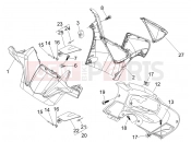 gilera 2007 Nexus 250 kormány burkolat