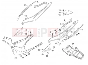 gilera 2007 Nexus 250 oldal burkolat - idomzat