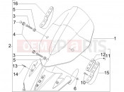 gilera 2007 Nexus 250 szélvédő plexi