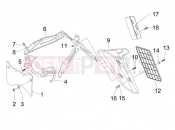 gilera 2008 Nexus 300 ie Rear cover - Splash guard
