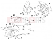 gilera 2008 Nexus 300 ie Wheel huosing - Mudguard