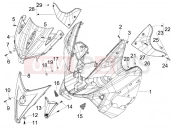 gilera 2009 Nexus 300 ie Front shield