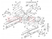 gilera 2010 Nexus 300 ie Central cover - Footrests