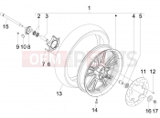 gilera 2010 Nexus 300 ie Front wheel