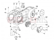 gilera 2011 Nexus 300 ie Crankcase cover - Crankcase cooling
