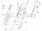 gilera 2011 Nexus 300 ie Fork/steering tube - Steering bearing unit