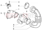 GILERA Nexus 500 fojtószelep - injektor