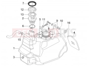 gilera 2008 Nexus 500 Fuel tank