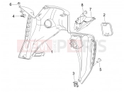 GILERA Nexus 500 Front glove-box - Knee-guard panel