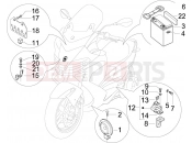 GILERA Nexus 500 Remote control switches - Battery - Horn