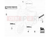 GILERA Nexus 500 Plates - Emblems