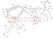 GILERA Nexus 500 Rear cover - Splash guard