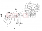 gilera 2006 Nexus 500 SP Cylinder-piston-wrist pin unit