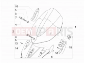 gilera 2006 Nexus 500 SP szélvédő plexi