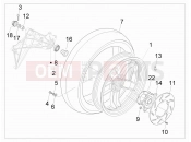 gilera 2007 Nexus 500 SP Rear wheel