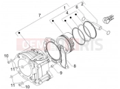 gilera 2008 Oregon 250 Cylinder-piston-wrist pin unit