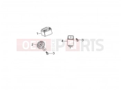 GILERA Oregon 250 Remote control switches - Battery - Horn