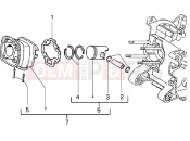 gilera Runner 50 2T Cylinder-piston-wrist pin, assy