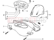 GILERA Runner 50 2T km óra - kormányburkolat