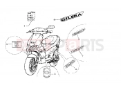 GILERA Runner 125 FX 2T model 2002 emblems