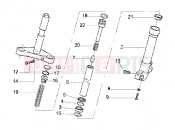 GILERA Runner 125 FX 2T showa front fork component parts