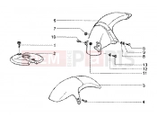 gilera Runner 180 FXR 2T Front and rear mudguard