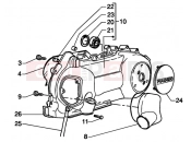 gilera Runner 200 VXR 4T ékszíjfedél - variováltó hűtés