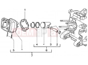 gilera Runner 50 Poggiali Cylinder-piston-wrist pin, assy