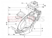 GILERA Runner 50 Pure Jet SC Helmet huosing - Undersaddle
