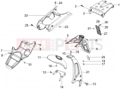 GILERA Runner 50 Pure Jet SC Rear cover - Splash guard