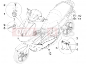 GILERA Runner 50 ST Pure Jet Remote control switches - Battery - Horn