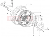 GILERA Runner 50 ST Pure Jet hátsó kerék