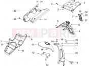 GILERA Runner 50 Pure Jet Rear cover - Splash guard