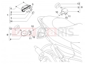 gilera 2005 Runner 50 Pure Jet hátsó lámpa - irányjelző