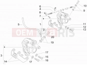 gilera 2010 Runner 50 Pure Jet Brakes pipes - Calipers