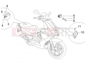 gilera 2010 Runner 50 Pure Jet kezelőszervek - akkumulátor