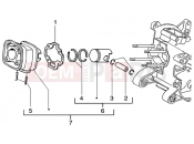 GILERA Runner 50 Purejet Cylinder-piston-wrist pin, assy