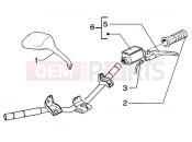 GILERA Runner 50 Purejet Handlebars component parts