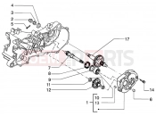 GILERA Runner 50 Purejet Rear wheel shaft