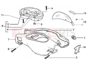 gilera Runner 50 Purejet km óra - kormányburkolat