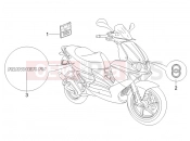 gilera 2005 Runner 50 Race Pure Jet Plates - Emblems
