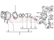 gilera Runner 50 SP Cylinder-piston-wrist pin, assy
