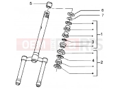 gilera Runner 50 SP Steering bearing ball tracks